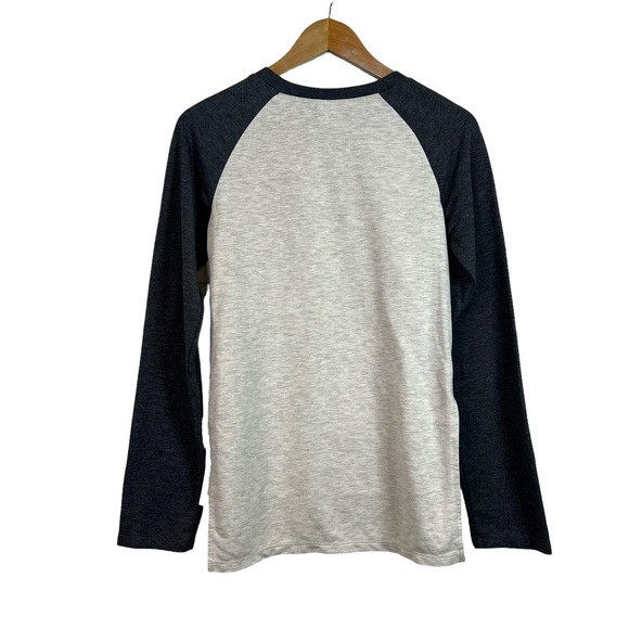 Los Angeles Lakers Women's Cream Layline Raglan Tri-Blend Long Sleeve T-Shirt - Picture 4 of 8